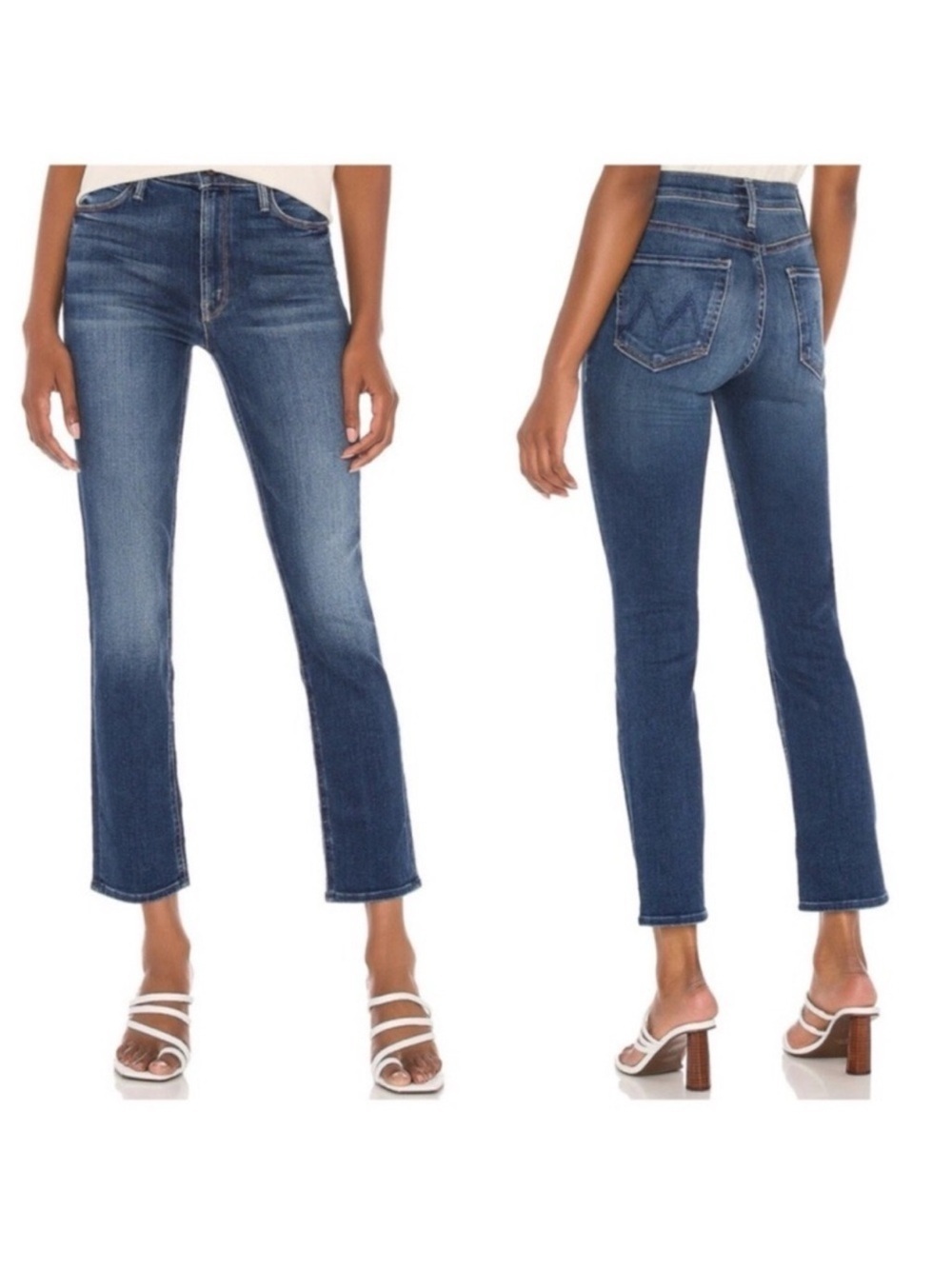 Mother The Mid Rise Dazzler Ankle Sweet and Sassy Jeans 27